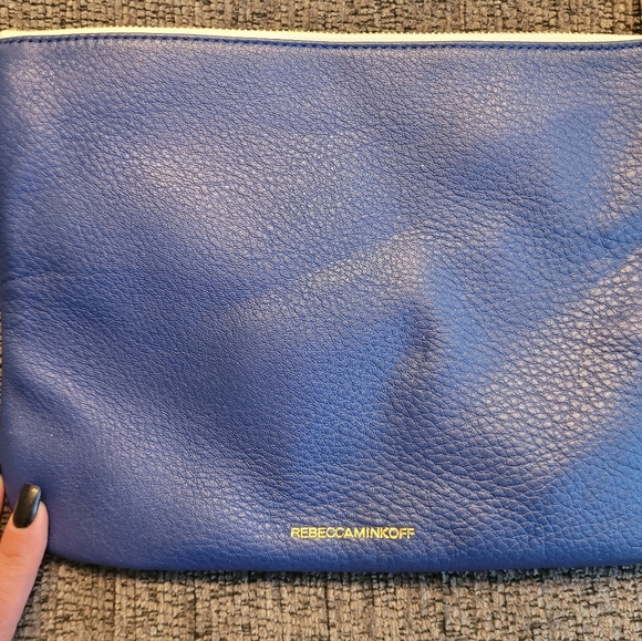 $15 For $95 NWT!! "T" MONOGRAM Rebecca Minkoff Jody CLUTCH Electric Blue💙 - Picture 9 of 9